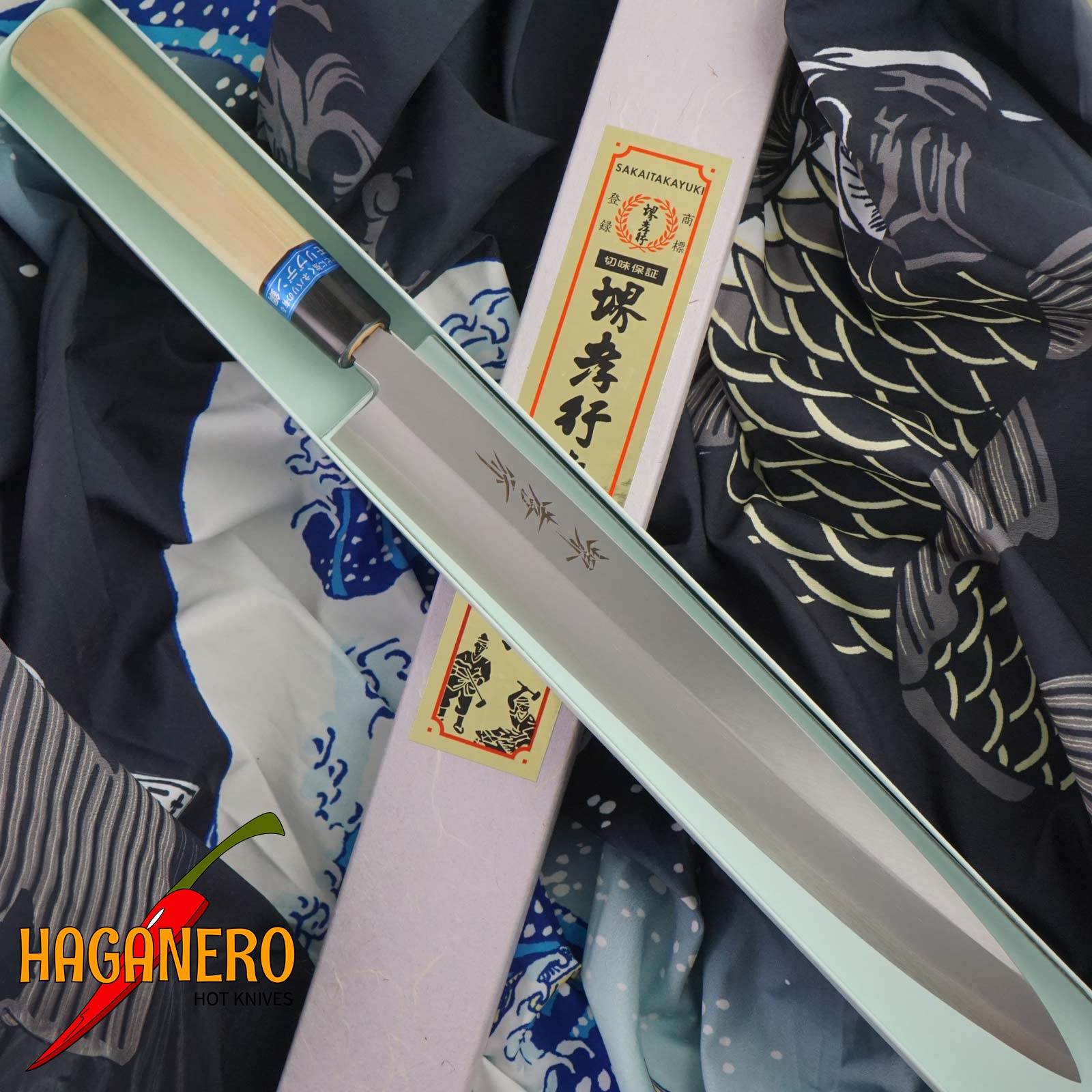 Yanagiba Japanese kitchen knife Sakai Takayuki Inox 04304 27cm