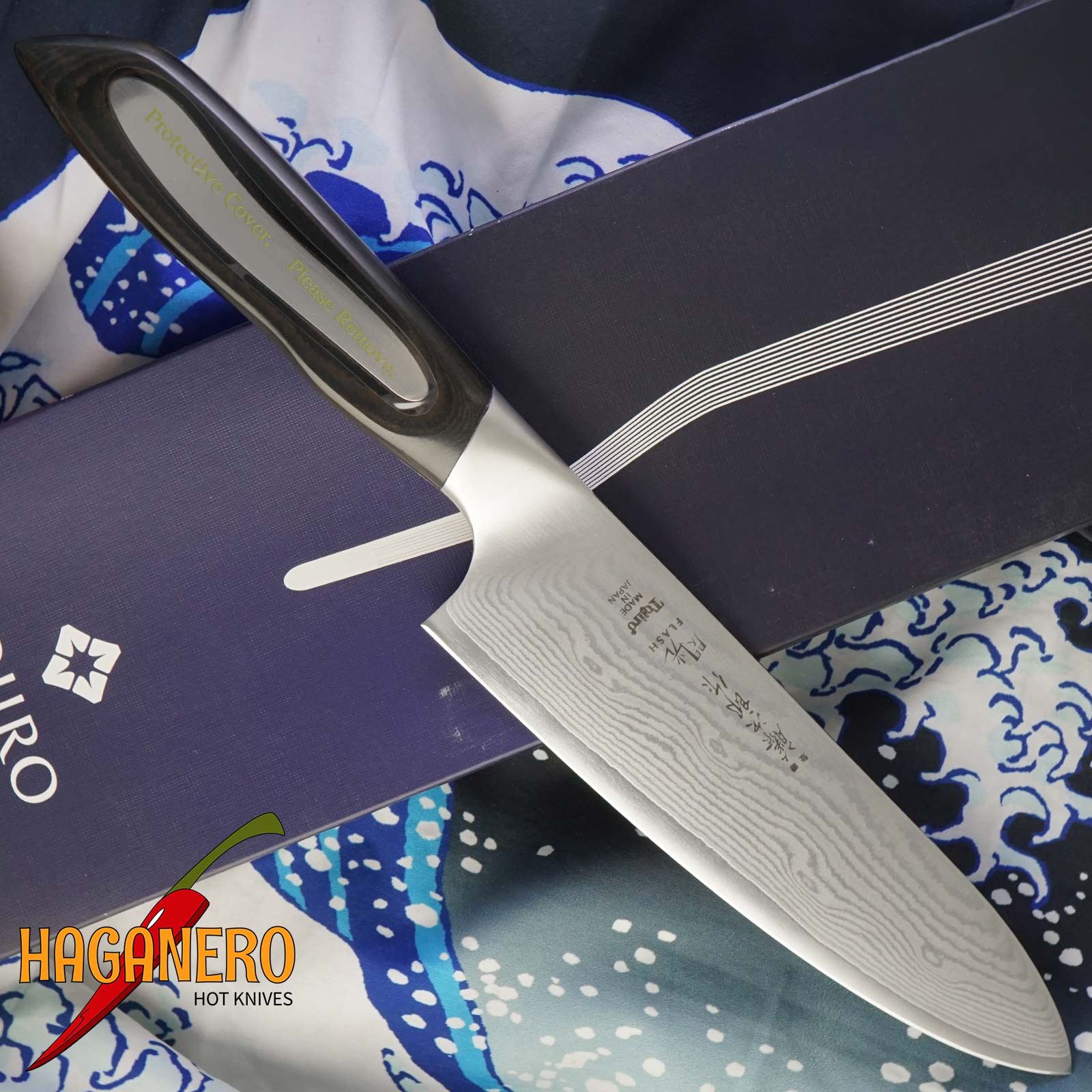 Japanese kitchen knife Gyuto Tojiro DP Damascus Flash FF-CH180 18cm