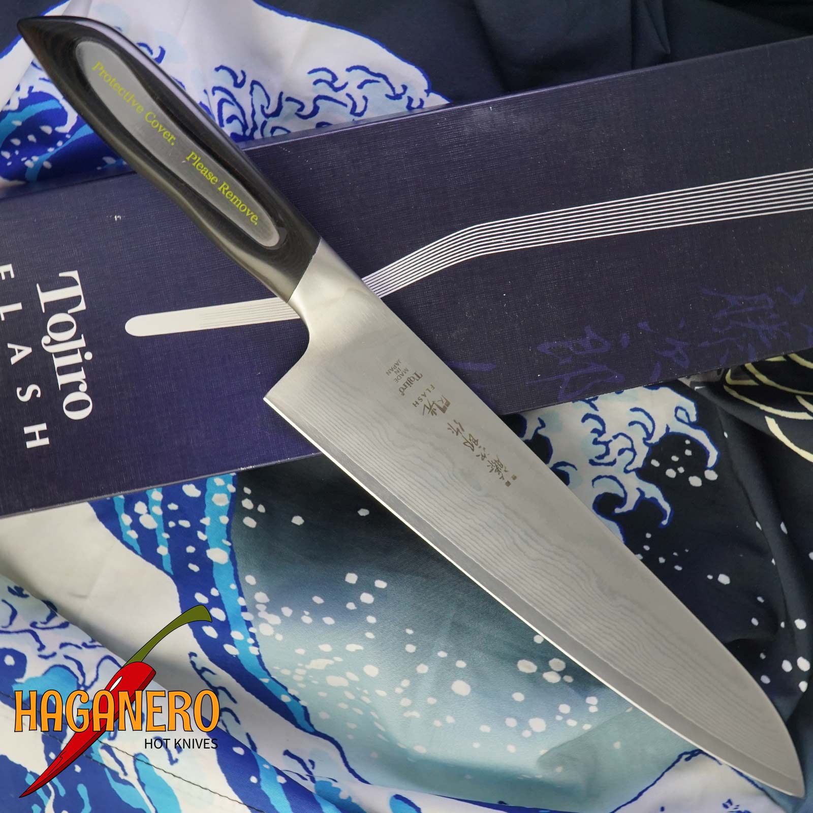 Japanese kitchen knife Gyuto Tojiro DP Damascus Flash FF-CH240 24cm