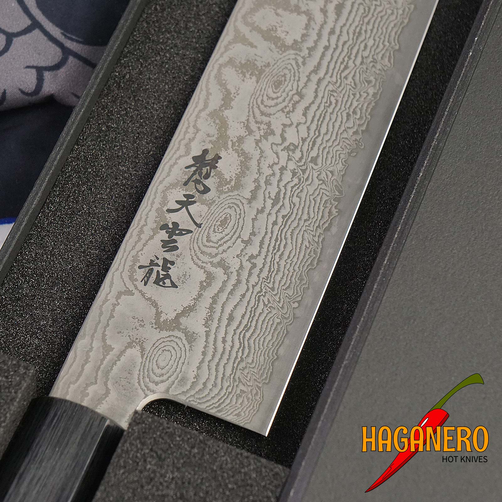 Japanilainen keittiöveitsi Nakiri Ryusen Hamono Bonten Unryu BU-308 16.5cm