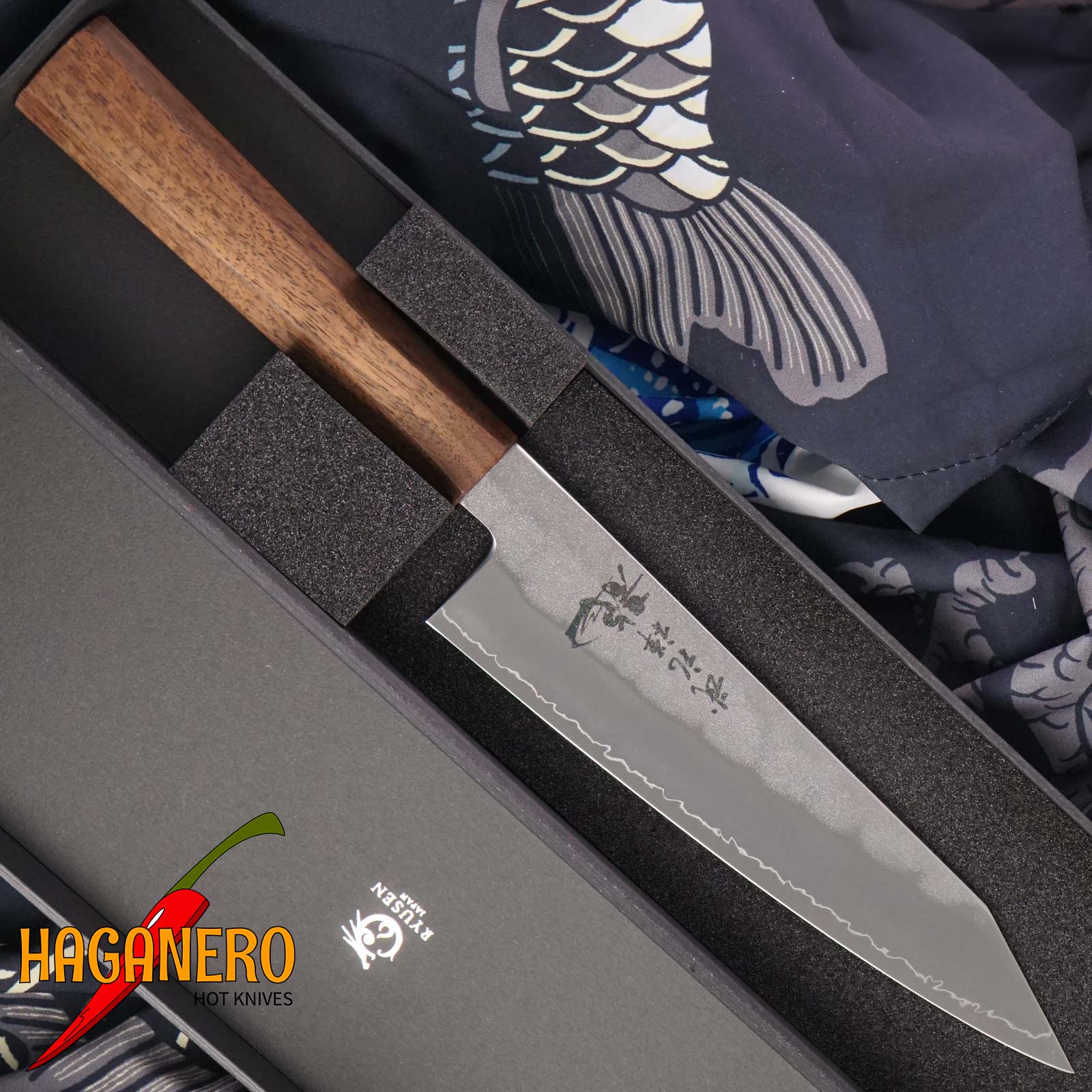 Gyuto Japanese kitchen knife Ryusen Hamono Blazen Wa BZ-405 18cm