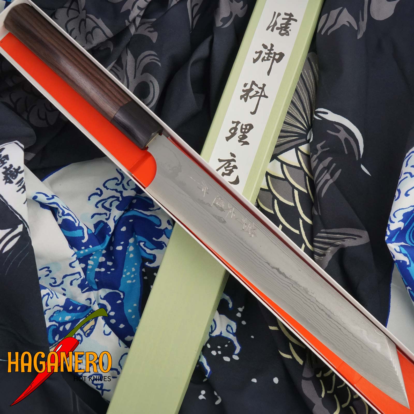 Kiritsuke Japanese kitchen knife Hideo Kitaoka Shirogami CN-2216 24cm