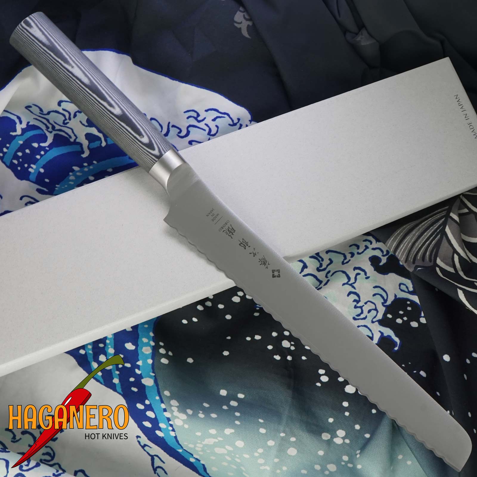 Bread knife Tojiro OBORO F-1314 22cm