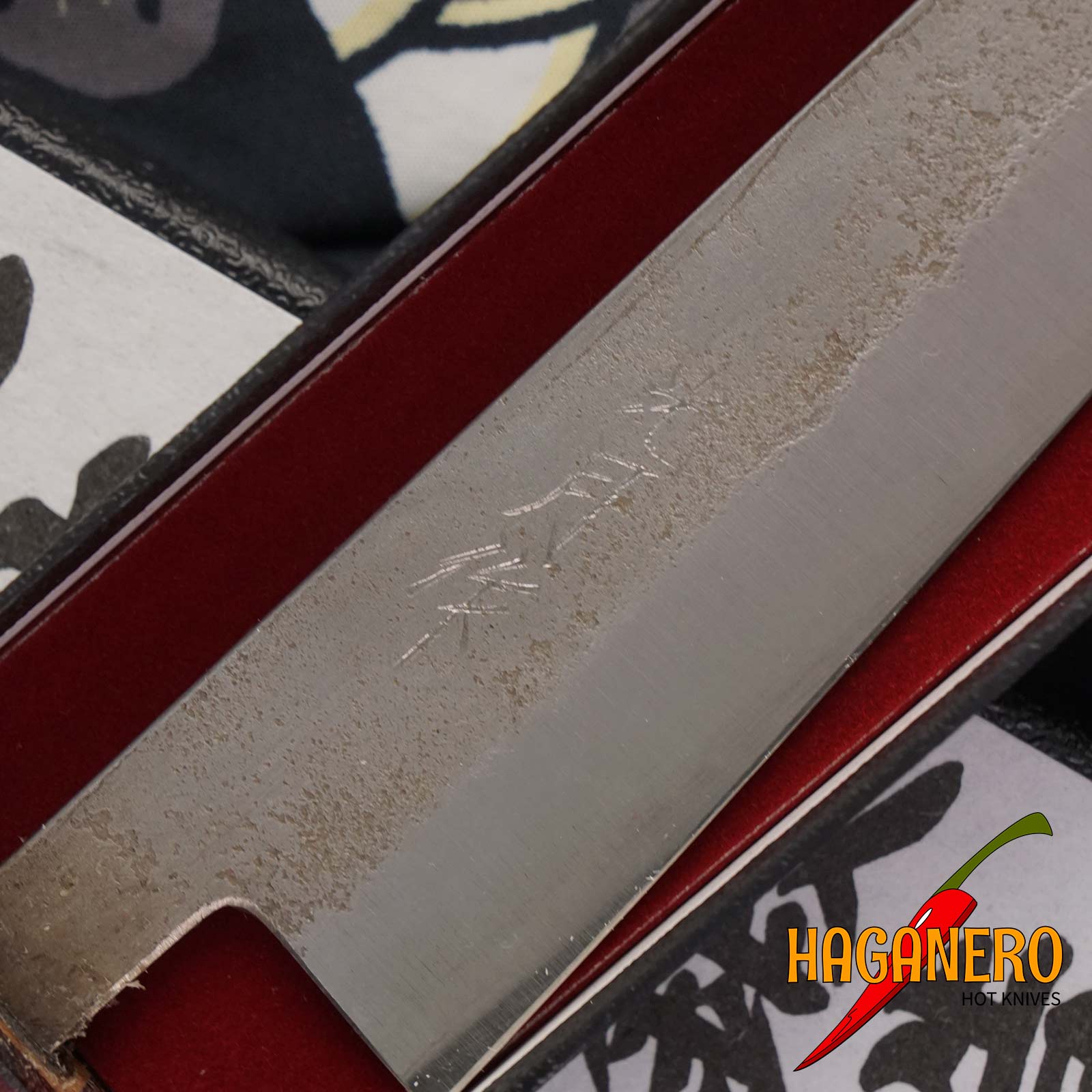 Petty Japanese kitchen knife Goko Hamono Shirogami S/S Clad GHO-001 12cm