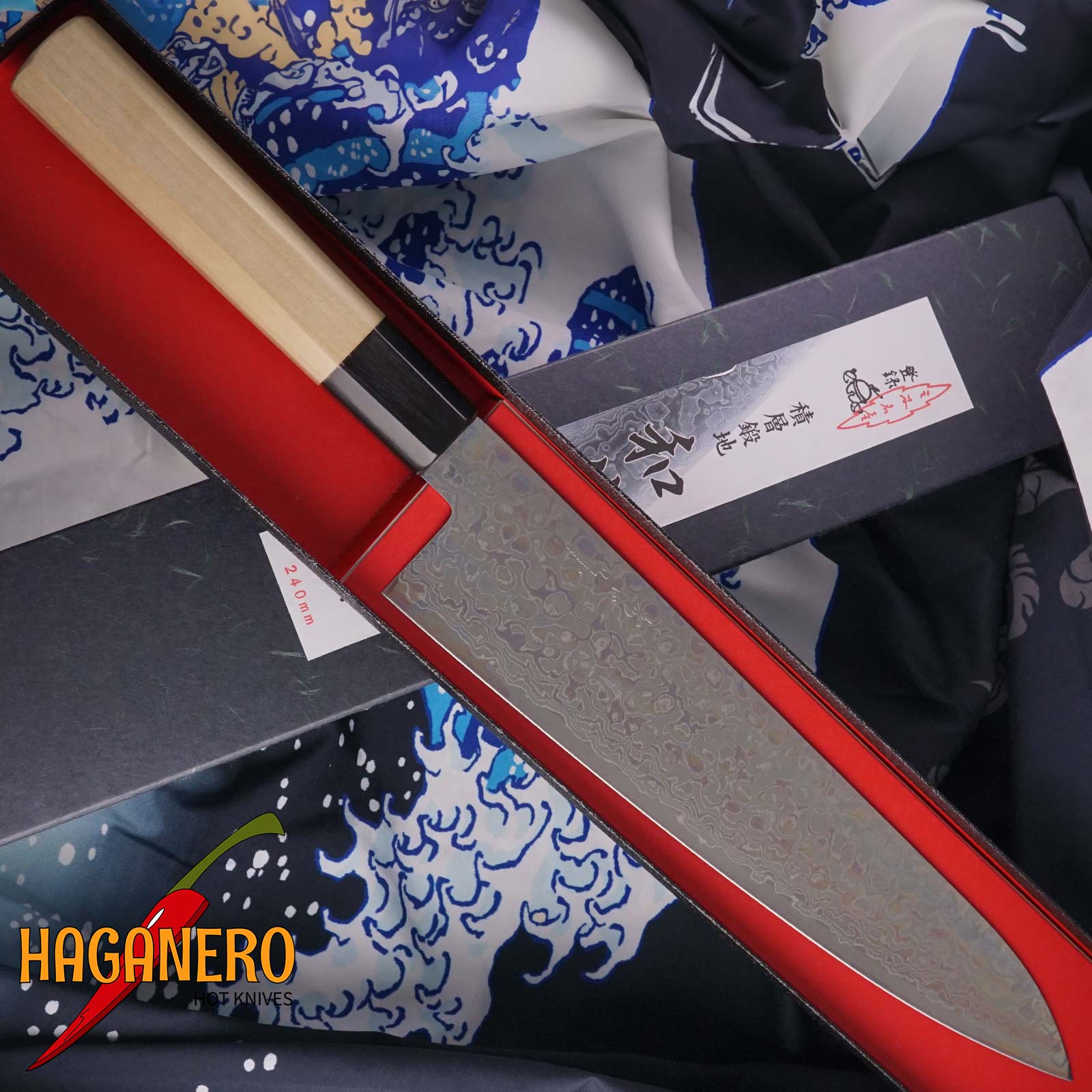 Gyuto Japanese kitchen knife Misuzu Hamono VT43-H8 24cm