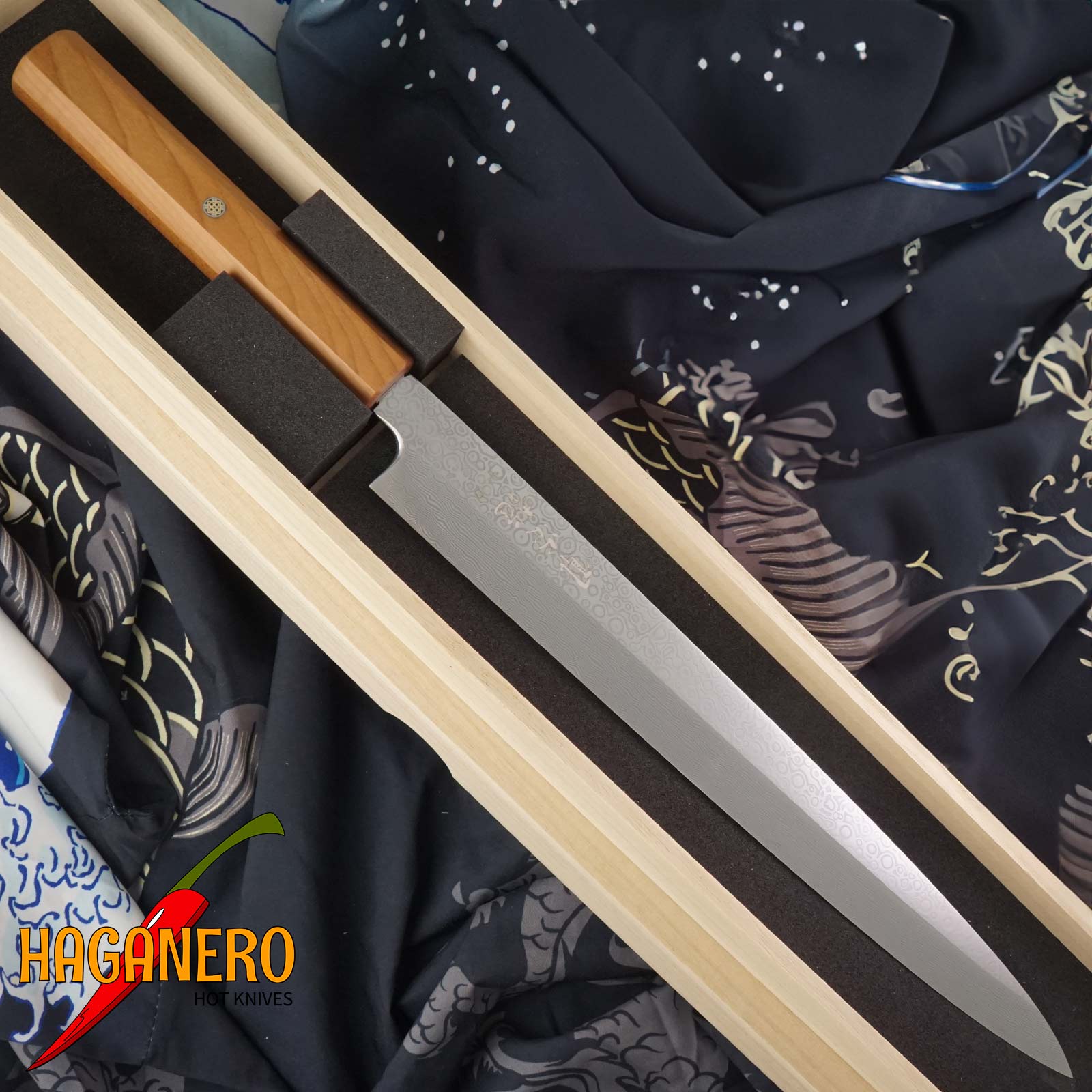 Yanagiba Japanese kitchen knife Ryusen Hamono Houenryu HE-302 30cm