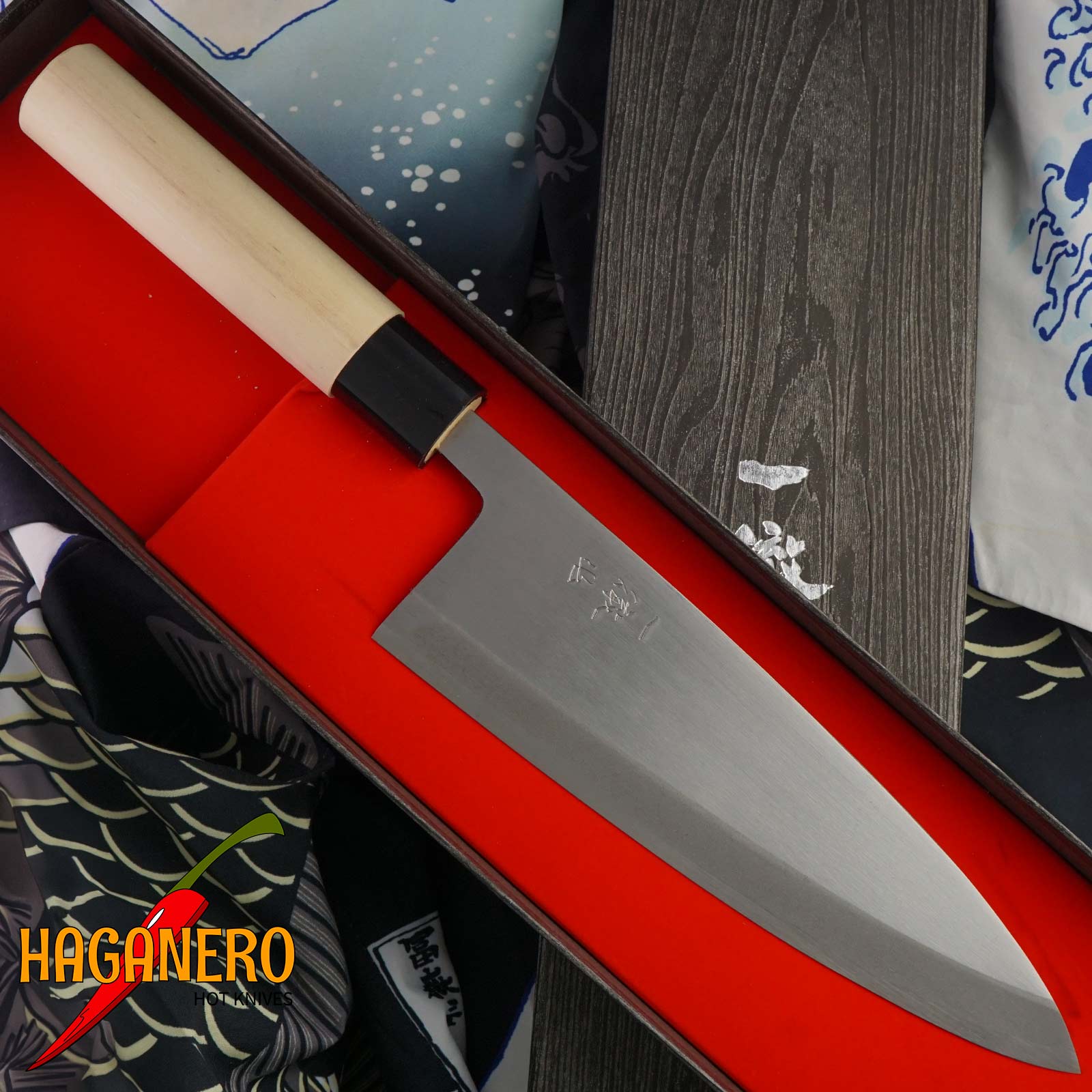 Deba Japanese kitchen knife Ittetsu Forge-welded Shirogami 2 IJF-11110 21cm