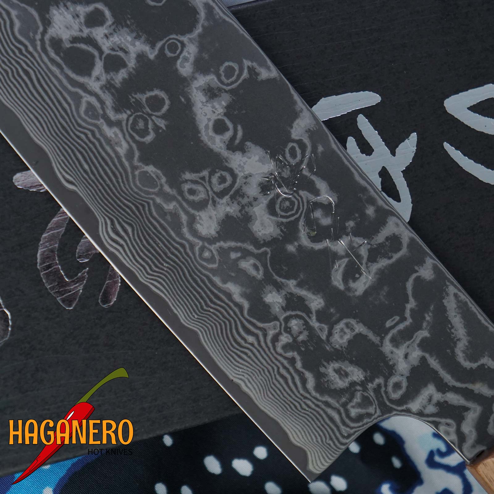 Bunka Japanisches Küchenmesser Kenshiro Hatono SG2 Damaskus KH-012 18cm