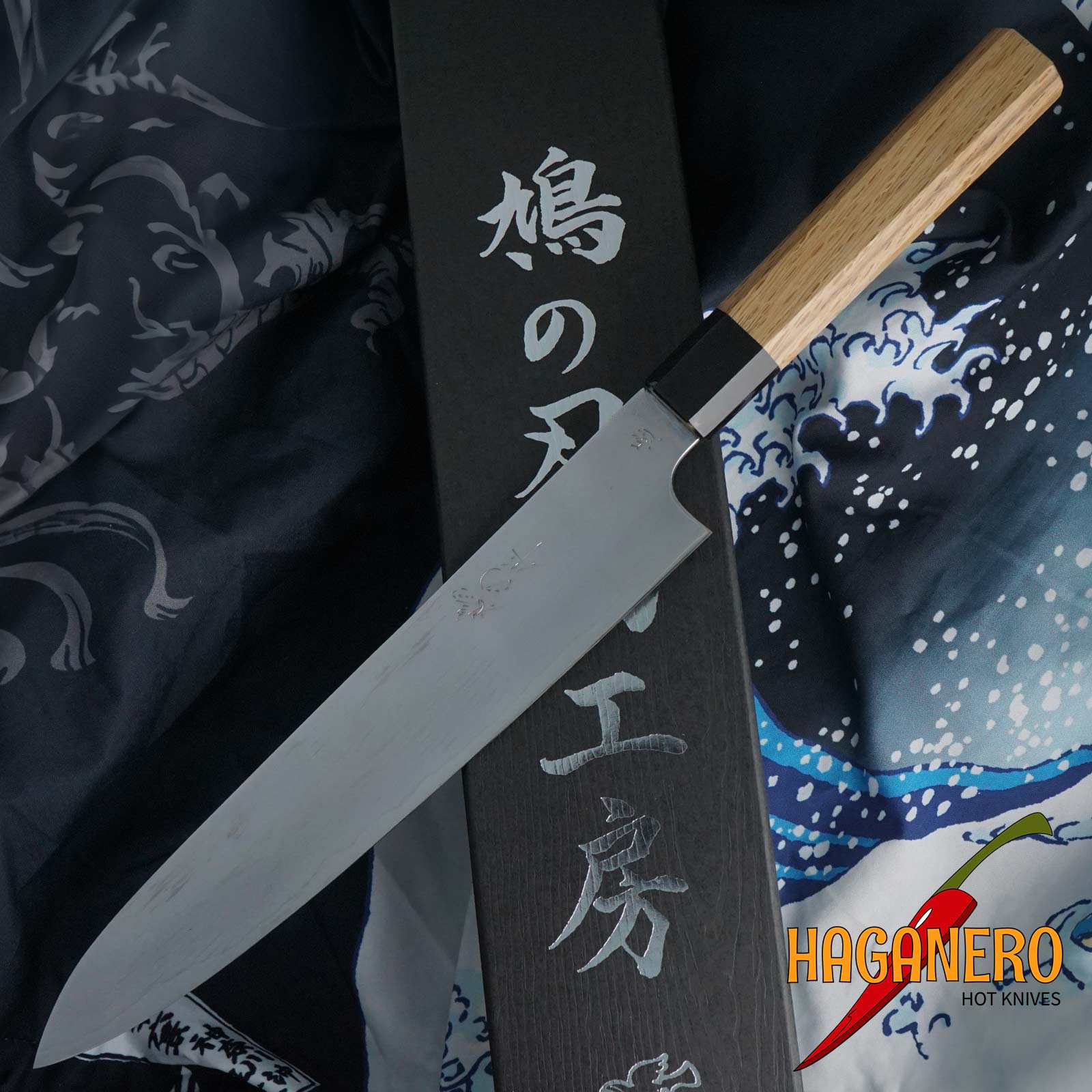 Sujihiki Japanese kitchen knife Kenshiro Hatono KH-3413 24cm