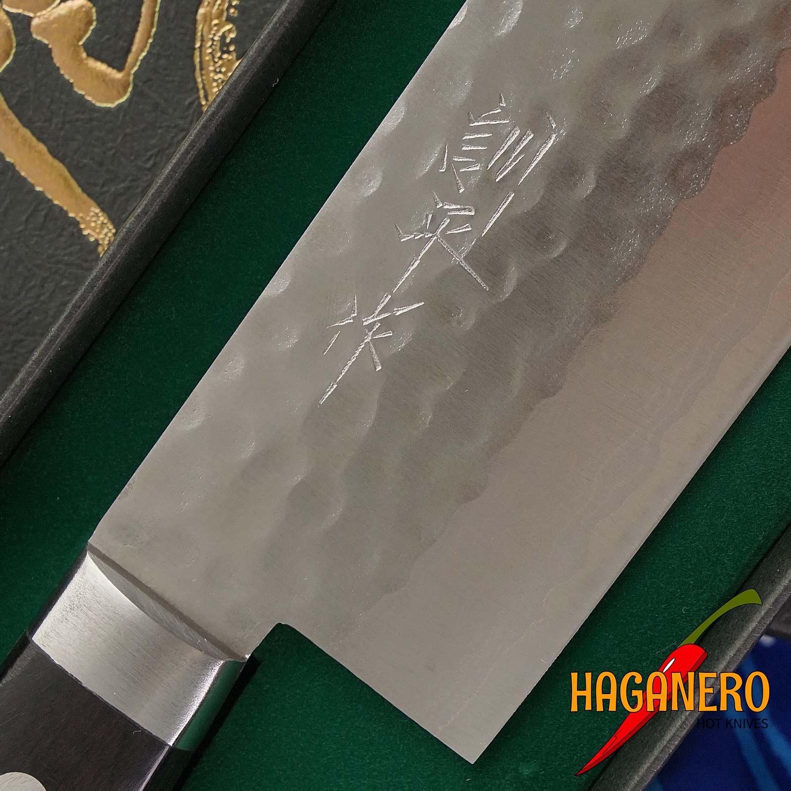 Nakiri Japanisches Küchenmesser Kunio Masutani VG-10 Damaskus M-3223 17cm