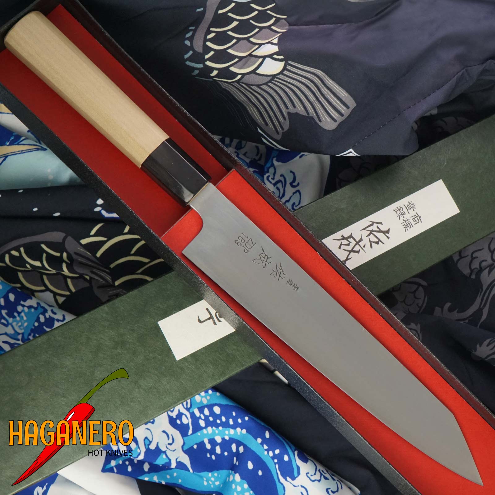 Kiritsuke Japanese kitchen knife Sukenari Slender S-1111 24cm