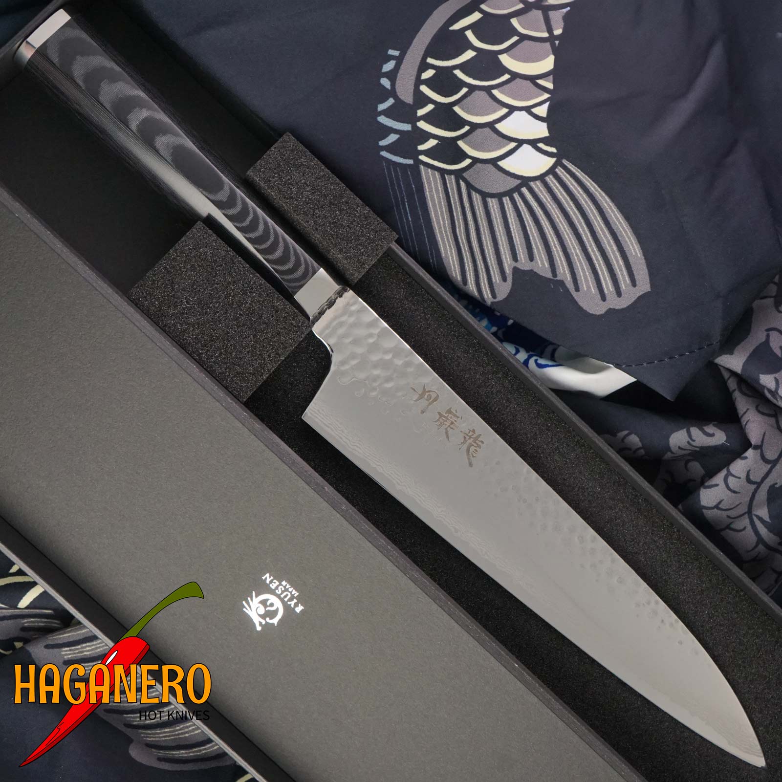 Gyuto Japanese kitchen knife Ryusen Hamono Tanganryu TG-502 21cm