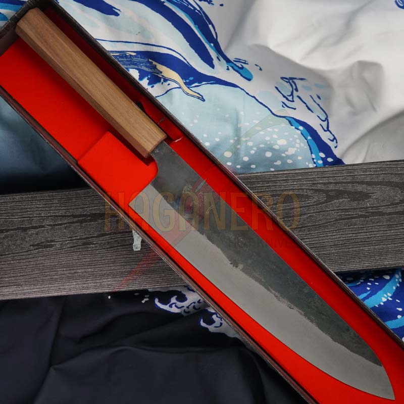 Gyuto Japanese kitchen knife Ittetsu Shirogami IW-1189 24cm