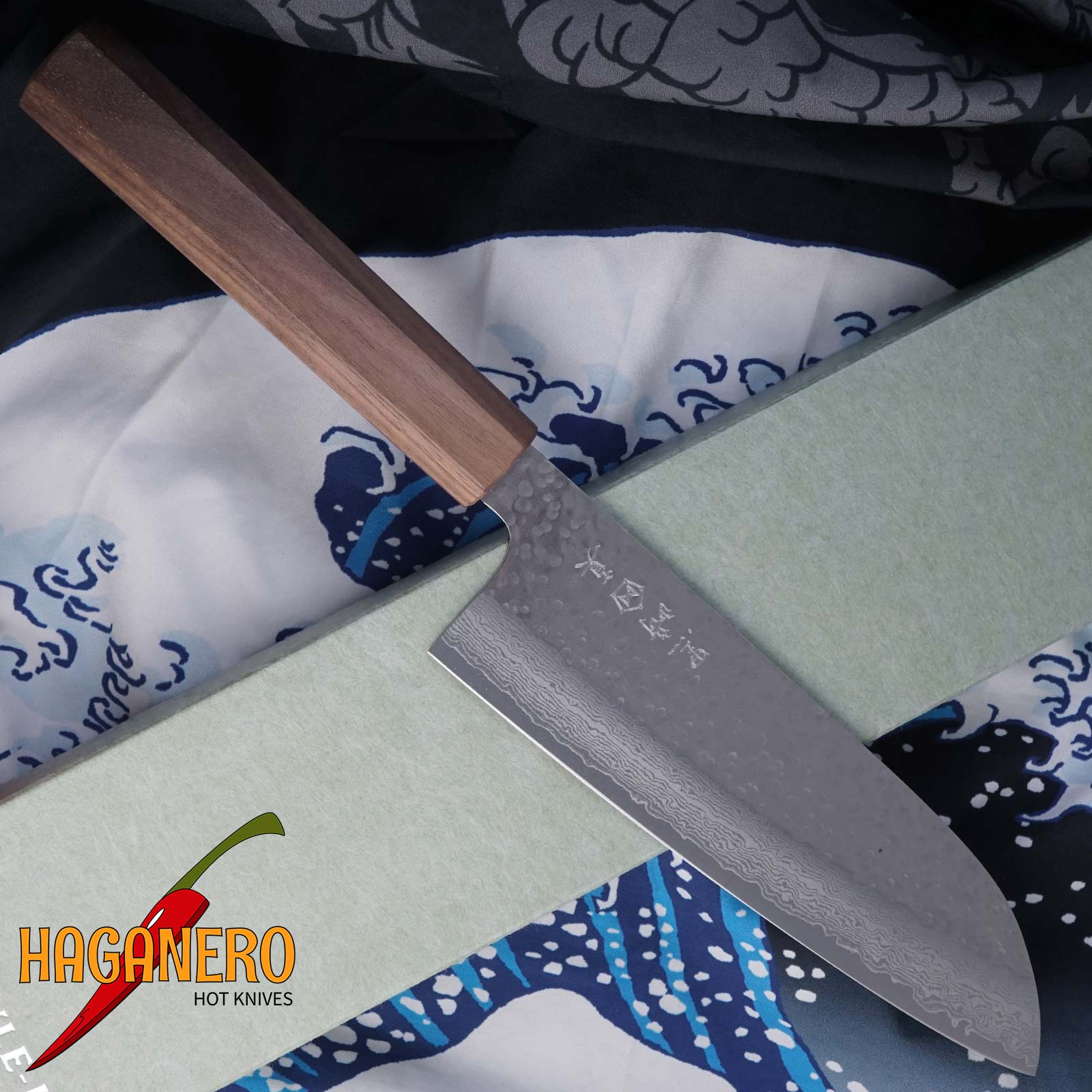 Santoku Japanese kitchen knife Makoto Kurosaki STYLK-102 16.5cm